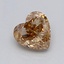 0.31 Ct. Light  Brown Heart Lab Grown Diamond