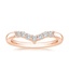 14K Rose Gold Verona Diamond Ring, smalltop view