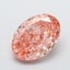 4.05 Ct. Fancy Intense  Orange Oval Lab Grown Diamond
