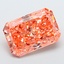 5.02 Ct. Fancy Vivid Orangy Pink Radiant Lab Grown Diamond