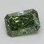1.51 Ct. Fancy Vivid  Green Radiant Lab Grown Diamond