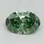 1.29 Ct. Fancy Vivid Green Oval Lab Grown Diamond