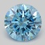 2.10 Ct. Fancy Vivid Blue Round Lab Grown Diamond