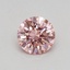 0.32 Ct. Fancy Vivid Pink Round Lab Grown Diamond