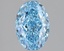 1.55 Ct. Fancy Vivid Blue Oval Lab Grown Diamond