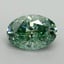 1.91 Ct. Fancy Vivid Pacific Green Oval Lab Grown Diamond