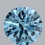 2.07 Ct. Fancy Vivid Blue Round Lab Grown Diamond