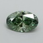 2.02 Ct. Fancy Vivid Green Oval Lab Grown Diamond