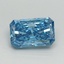 1.09 Ct. Fancy Vivid Blue Radiant Lab Grown Diamond