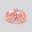 0.35 Ct. Fancy Vivid  Pink Oval Lab Grown Diamond