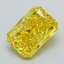 1.52 Ct. Fancy Vivid Yellow Radiant Lab Grown Diamond