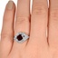 The Cinderford Ring, smallzoomed in top view on a hand