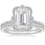 PT Moissanite Reina Diamond Ring with Luxe Ballad Diamond Ring (1/4 ct. tw.), smalltop view