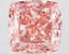 14.03 Ct. Fancy Vivid Pink Cushion Lab Grown Diamond