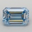 0.82 Ct. Fancy Intense Blue Emerald Lab Grown Diamond