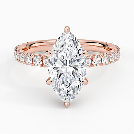 14K Rose Gold Grand Perfect Fit Three-Quarter Diamond Ring