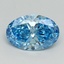 1.69 Ct. Fancy Vivid Blue Oval Lab Grown Diamond