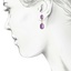 The Lashon Earrings, smalltop view on a hand