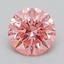1.05 Ct. Fancy Vivid  Pink Round Lab Grown Diamond