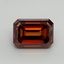 10.53 Ct. Fancy Vivid Orange Emerald Lab Grown Diamond