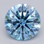 1.51 Ct. Fancy Vivid  Blue Round Lab Grown Diamond