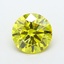 1.35 Ct. Fancy Vivid  Yellow Round Lab Grown Diamond