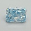 3.02 Ct. Fancy Vivid Blue Radiant Lab Grown Diamond