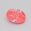 0.27 Ct. Fancy Vivid  Pink Oval Lab Grown Diamond