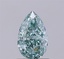 1.23 Ct. Fancy Intense Green Pear Lab Grown Diamond