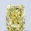 1.03 Ct. Fancy Vivid Yellow Radiant Lab Grown Diamond