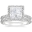 18KW Moissanite Nova Diamond Bridal Set (3/4 ct. tw.), smalltop view