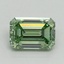 1.5 Ct. Fancy Vivid Pacific Green Emerald Lab Grown Diamond