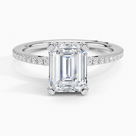 Diamond Accented Gallery Pave Band Setting