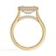 East-West Hidden Halo Lab Diamond Ring, smallview
