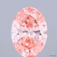 2.10 Ct. Fancy Vivid Pink Oval Lab Grown Diamond