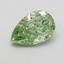 0.52 Ct. Fancy Vivid  Green Pear Lab Grown Diamond