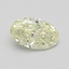 0.45 Ct. Light Greenish Yellow Oval Lab Grown Diamond
