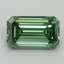 2.22 Ct. Fancy Vivid Pacific Green Emerald Lab Grown Diamond