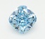 2.03 Ct. Fancy Vivid  Blue Cushion Lab Grown Diamond
