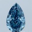 1.50 Ct. Fancy Vivid Blue Pear Lab Grown Diamond
