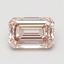0.99 Ct. Fancy Brownish Pink Emerald Lab Grown Diamond