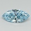 1.00 Ct. Fancy Vivid Blue Marquise Lab Grown Diamond