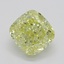 0.51 Ct. Fancy Yellow Cushion Diamond