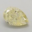 2.13 Ct. Fancy Intense Yellow Pear Lab Grown Diamond