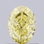 0.61 Ct. Fancy Intense  Yellow Oval Lab Grown Diamond