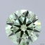 4.16 Ct. Fancy Vivid Green Round Lab Grown Diamond