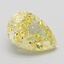1.65 Ct. Fancy Yellow Pear Lab Grown Diamond