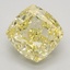3.31 Ct. Fancy Intense Yellow Cushion Lab Grown Diamond