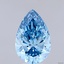 4.02 Ct. Fancy Vivid Blue Pear Lab Grown Diamond