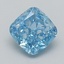 0.57 Ct. Fancy Vivid  Blue Radiant Lab Grown Diamond